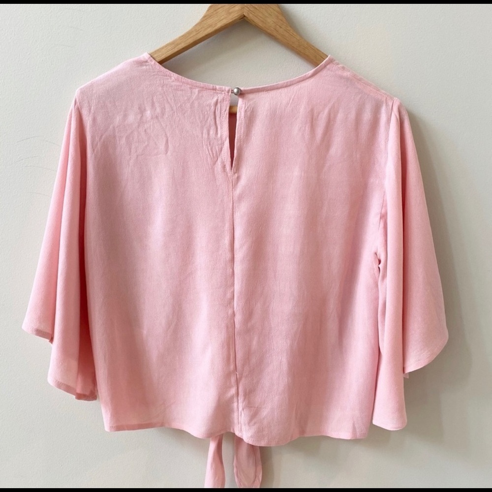 Elodie Bell Sleeve Top Blouse Nordstrom Pink Size Small - Picture 7 of 8